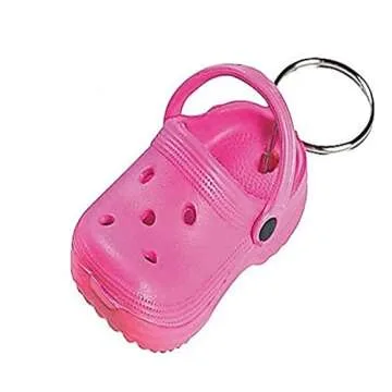 Biblebanz Bulk 24 Count Of Mini Clog Keychain Rubber Slipper Key chain Shoe For Women Teens Cute Adorable Charms Little Shoes For Backpacks Gifts