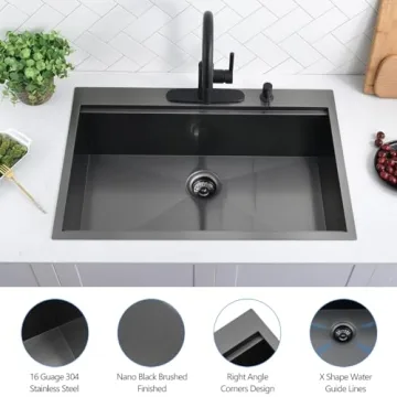 33 Inch Workstation Kitchen Sink for Modern Kitchens