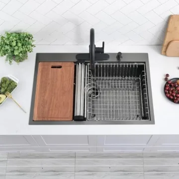 33 Inch Workstation Kitchen Sink for Modern Kitchens