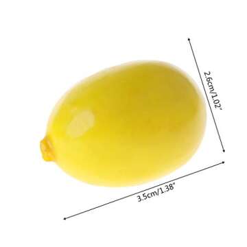Galepromot 20Pcs Yellow Mini Fake Lemon Fruit - Home Decor & Party Props