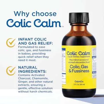 Colic Calm Gripe Water: Gentle Infant Gas Relief Drops