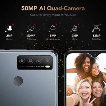 TCL 30XL Unlocked Phone with 50MP Camera and 5000mAh Battery