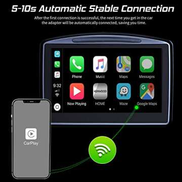 Wireless CarPlay Adapter for Cars 2017 to 2024