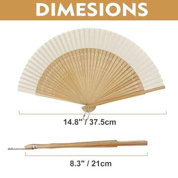 FoDau770 Elegant Folding Fans for Cosplay and Events