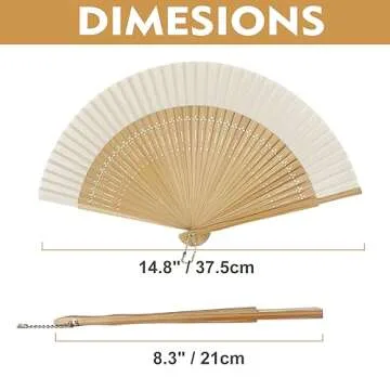 FoDau770 Elegant Folding Fans for Cosplay and Events