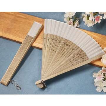 FoDau770 Elegant Folding Fans for Cosplay and Events