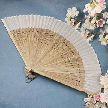FoDau770 Elegant Folding Fans for Cosplay and Events