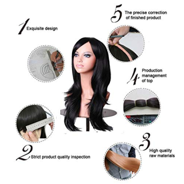 Long Layered Curly Wavy Anime Wig for Cosplay Style