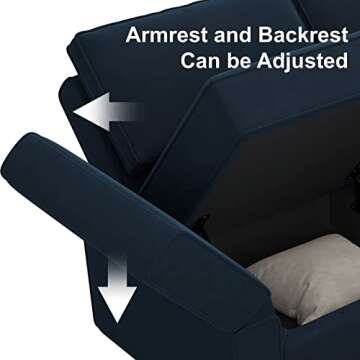 Stylish Belffin Modular Velvet 3-Piece Sofa Set