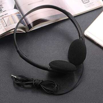 CN-Outlet Kids Headphones for Classroom in Bulk Multi Colored 5 Pack, Wholesale Children On-Ear Headset Perfect for Schools, Student, Libraries, Computer Lab, Testing Centers (5Pack)