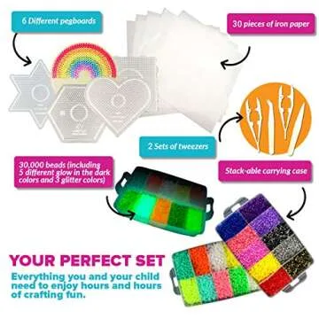 LITTLE VISIONARY 30,000 Fuse Beads Deluxe Craft Kit