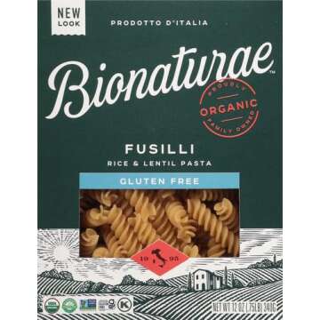 Bionaturae, Pasta, Fusilli, Gluten Free, Organic, 12 oz
