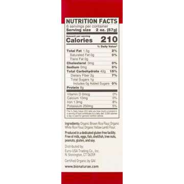 Bionaturae, Pasta, Fusilli, Gluten Free, Organic, 12 oz