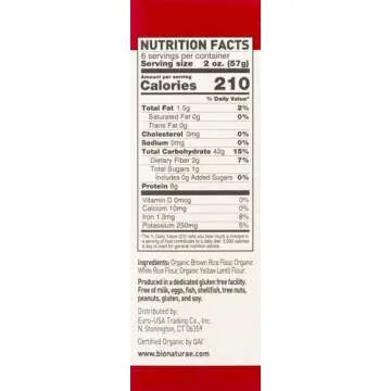 Bionaturae, Pasta, Fusilli, Gluten Free, Organic, 12 oz