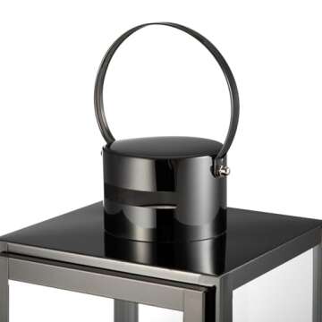 Matico Stainless Decorative Candle Lantern Set for Home and Garden