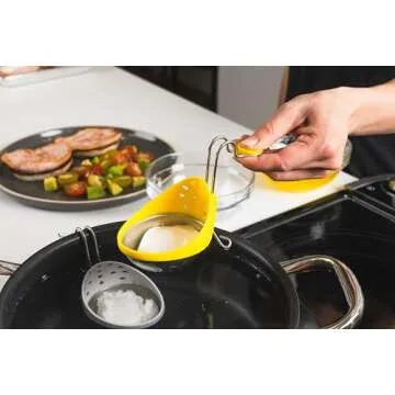 Cuisipro Stainless Steel Egg Poacher, Set of 2