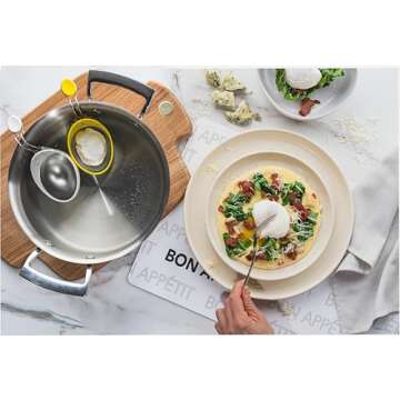 Cuisipro Stainless Steel Egg Poacher, Set of 2