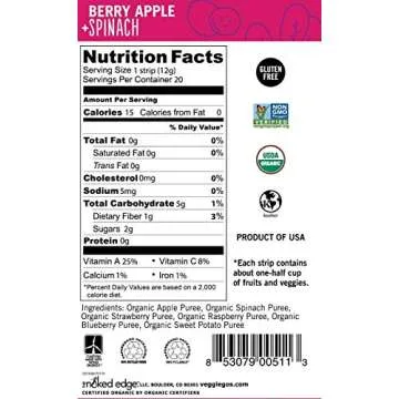 Wildmade Veggie Go's Organic Fruit and Veggie Strips