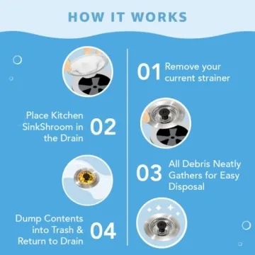 Shop Kitchen SinkShroom - Clog-Free Stainless Steel Strainer