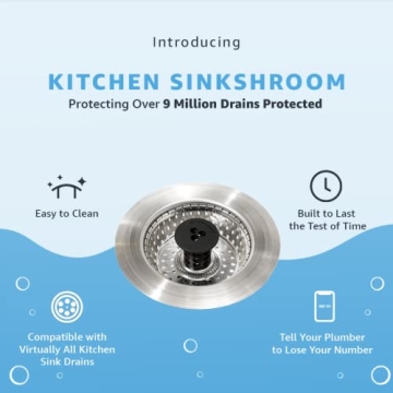 Shop Kitchen SinkShroom - Clog-Free Stainless Steel Strainer