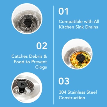 Shop Kitchen SinkShroom - Clog-Free Stainless Steel Strainer