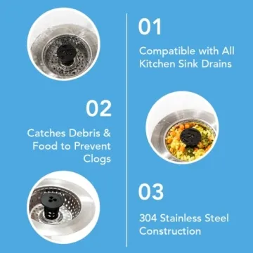 Shop Kitchen SinkShroom - Clog-Free Stainless Steel Strainer