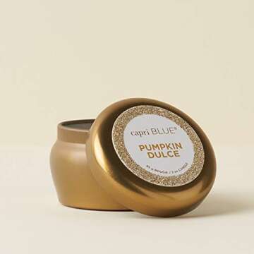 Capri Blue Glam Mini Tin Candle - 3 Oz - Pumpkin Dulce