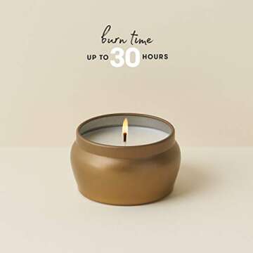 Capri Blue Glam Mini Tin Candle - 3 Oz - Pumpkin Dulce