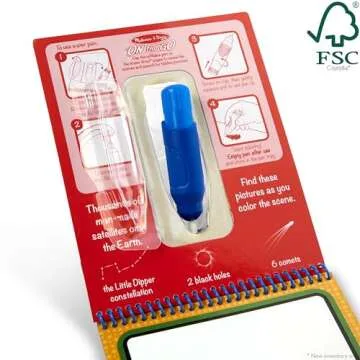 Space Water Wow! Mess-Free Coloring Pad for Kids