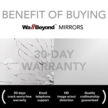 WallBeyond Asymmetrical Mirror for Home Decor with Unique Style