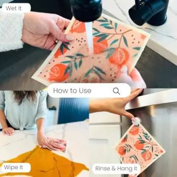 Harps&Seb Eco-Friendly Swedish Dishcloths - 6 Pack