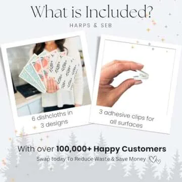 Harps&Seb Eco-Friendly Swedish Dishcloths - 6 Pack