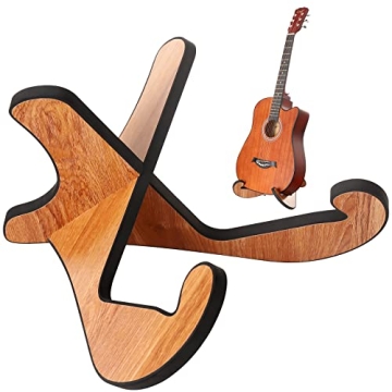 LacBec Wooden Guitar Stand, Detachable Non-Slip Wood Guitar Stand Holder Floor for Acoustic Electric...