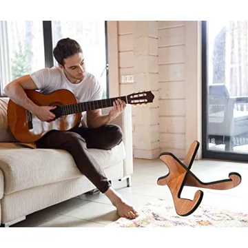 LacBec Wooden Guitar Stand for Acoustic Electric Guitars