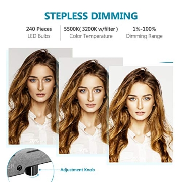 NEEWER 18in LED Ring Light Kit for Photography and Makeup