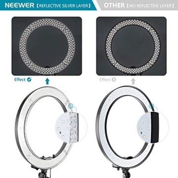 NEEWER 18in LED Ring Light Kit for Photography and Makeup