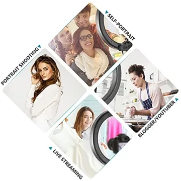 NEEWER 18in LED Ring Light Kit for Photography and Makeup