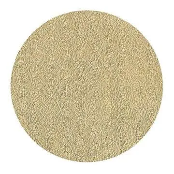 Caspari Leather Coasters in Gold - 8 Premium Coasters