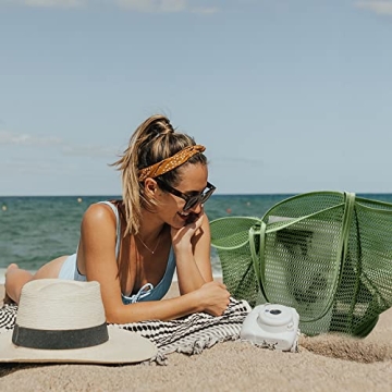 KALIDI Beach Mesh Tote Bag Stylish Durable Foldable