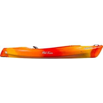Old Town Canoes & Kayaks Vapor 10 Recreational Kayak (Sunrise, 10 Feet), Red Yellow Orange