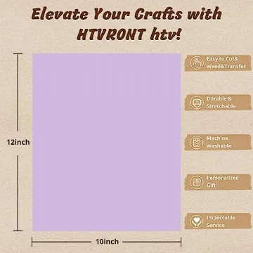 HTVRONT Heat Transfer Vinyl - 55 Pack for Cricut Projects