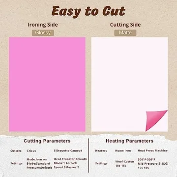 HTVRONT Heat Transfer Vinyl - 55 Pack for Cricut Projects