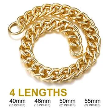 GOLDCHIC 23mm Gold Chain Necklace for Elegant Style
