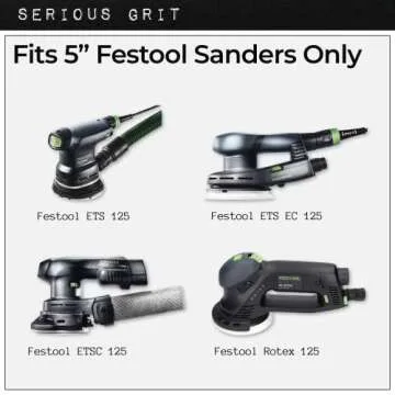 Serious Grit 5-Inch 9-Hole Sanding Discs - Sample Pack with 10 Heavy-Duty Discs!