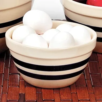 Ohio Stoneware Shoulder Bowls Set of 3 - USA Made