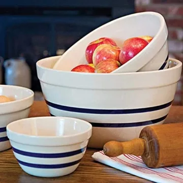 Ohio Stoneware Shoulder Bowls Set of 3 - USA Made