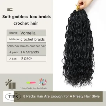 Vomella Goddess Box Braids - Stylish Crochet Hair Extensions