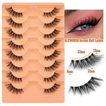 Natural Look Half Lashes - ALPHONSE Comfortable Beauty