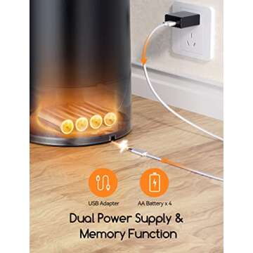 Meowant Automatic Cat Feeder, 6L Cat Food Dispenser with Desiccant Bag, Timed Feeder with Stainless-Steel Bowl, Up to 9 Portions, 4 Meals Per Day, Dual Power Supply