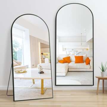 Dolonm 71x32 Inch Arch Full Length Mirror - Elegant Design for Every Room